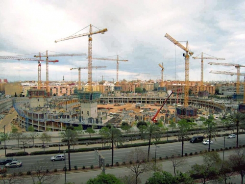 Nuevo Estadio VCF. Avda. Cortes Valencianas. Valencia